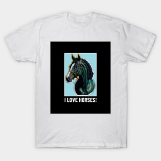 Horse Lover Art T-Shirt